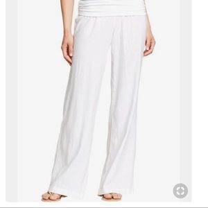 Old Navy Wide Leg Linen Roll Waist Pant